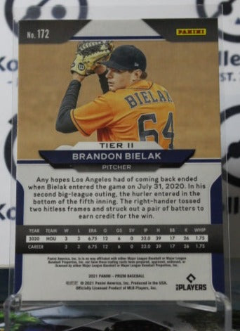 2021 PANINI PRIZM BRANDON BIELAK # 172 ROOKIE HOUSTON ASTROS BASEBALL