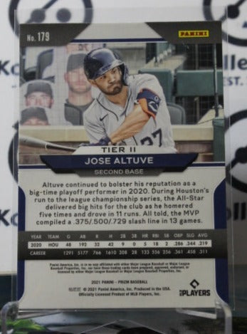 2021 PANINI PRIZM JOSE ALTUVE # 179 HOUSTON ASTROS BASEBALL