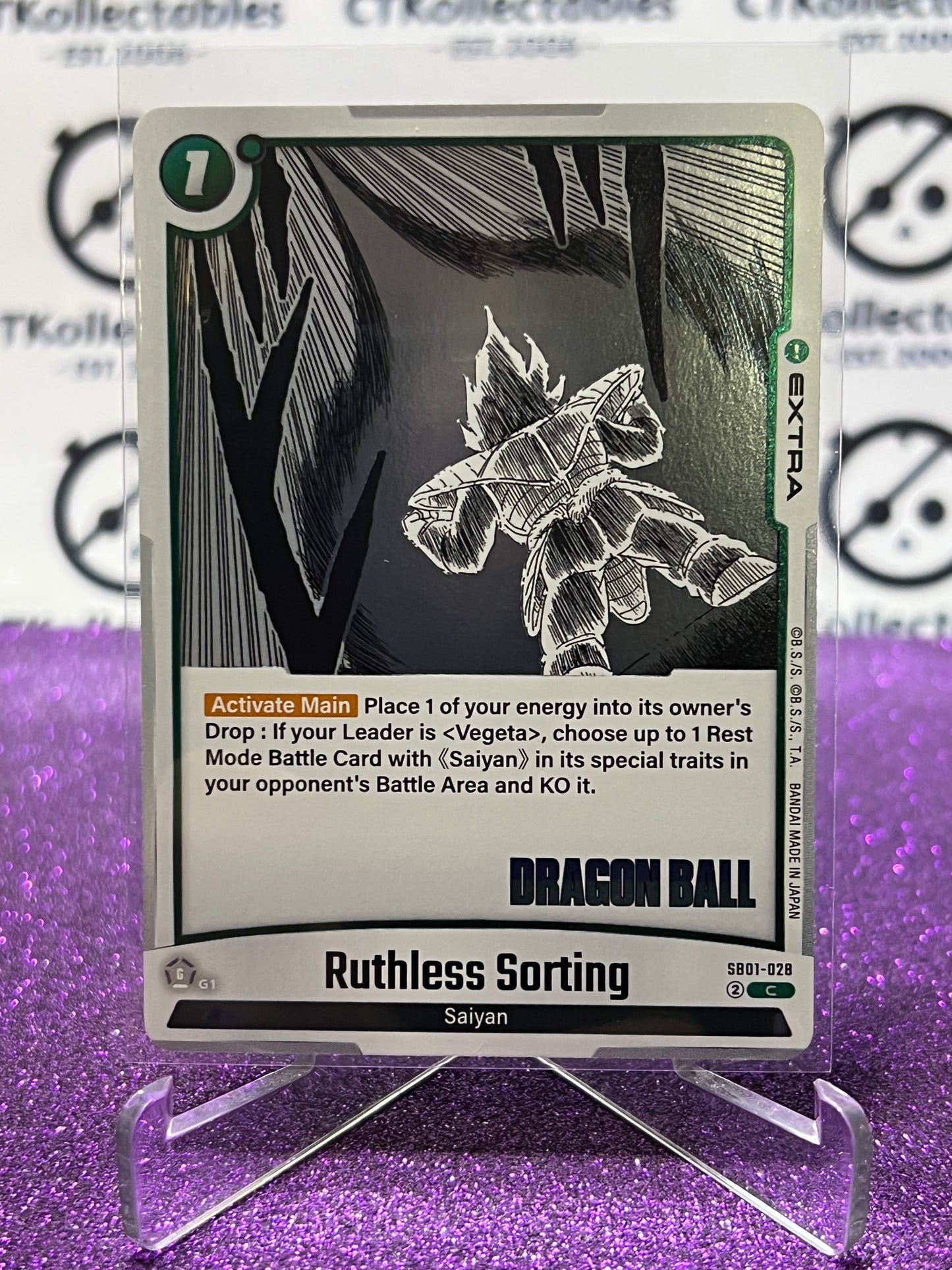 2025 DRAGON BALL SUPER MANGA BOOSTER RUTHLESS SORTING # SB01-028 C FOIL CARD