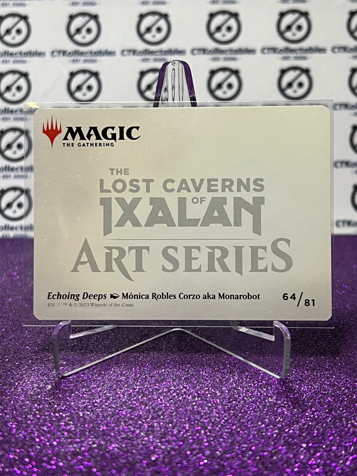2023 MAGIC THE GATHERING THE LOST CAVERNS OF IXALAN ART SERIES # 64/81 ECHOING DEEPS CARD