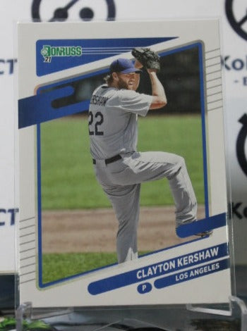 2021 PANINI DONRUSS CLAYTON KERSHAW # 105 LOS ANGELES DODGERS BASEBALL