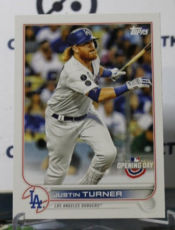 2022 TOPPS OPENING DAY JUSTIN TURNER # 22 LOS ANGELES DODGERS BASEBALL