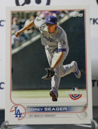 2022 TOPPS OPENING DAY COREY SEAGER # 75 LOS ANGELES DODGERS BASEBALL