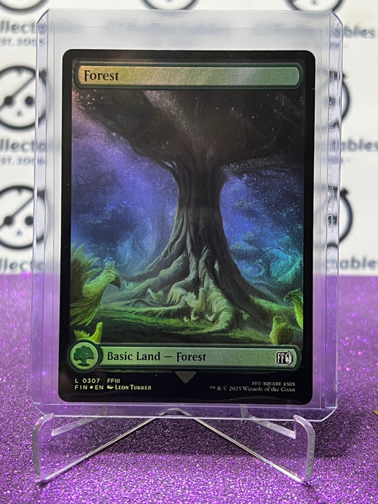 2025 MAGIC THE GATHERING FINAL FANTASY FOREST # L 0307  FOIL LAND CARD