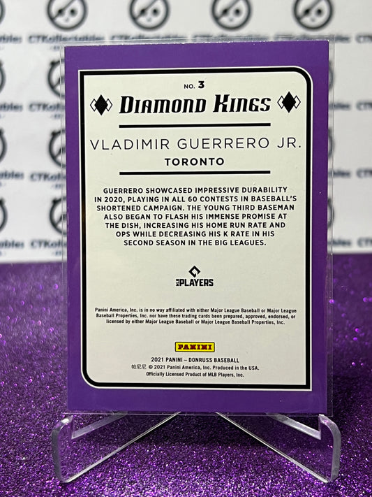 2021 PANINI DONRUSS DIAMOND KINGS VLADIMIR GUERRERO JR. # 3 TORONTO BLUE JAYS BASEBALL