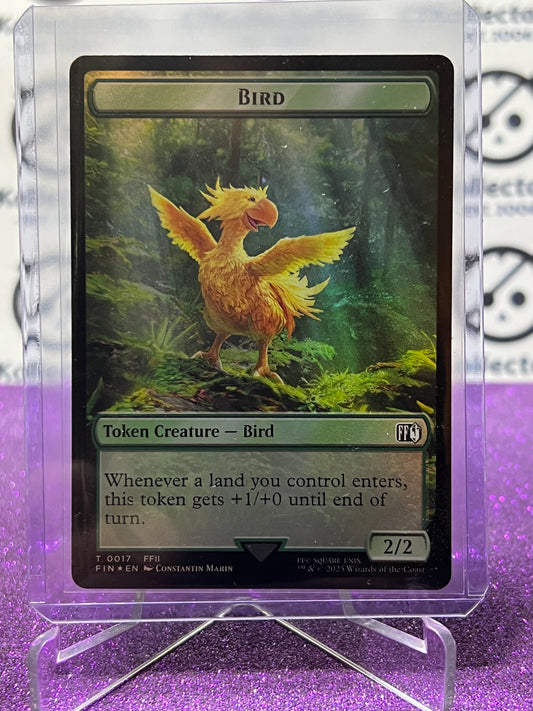 2025 MAGIC THE GATHERING FINAL FANTASY WIZARD /BIRD # T 0015 / T 0017 FOIL TOKEN CARD