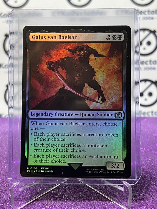 2025 MAGIC THE GATHERING FINAL FANTASY GAIUS VAN BAELSAR # U 0102 UNCOMMON FOIL LEGENDARY CREATURE CARD