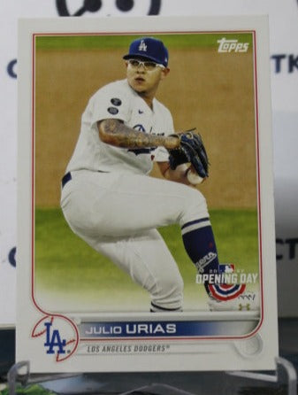 2022 TOPPS OPENING DAY JULIO URIAS # 65 LOS ANGELES DODGERS BASEBALL
