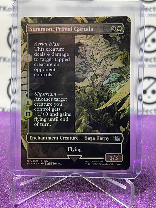 2025 MAGIC THE GATHERING FINAL FANTASY SUMMON: PRIMAL GARUDA # U 0360 UNCOMMON FOIL ENCHANTMENT CREATURE CARD