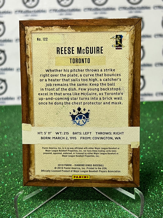 2019 PANINI DIAMOND KINGS REESE McGUIRE # 122 ROOKIE TORONTO BLUE JAYS BASEBALL