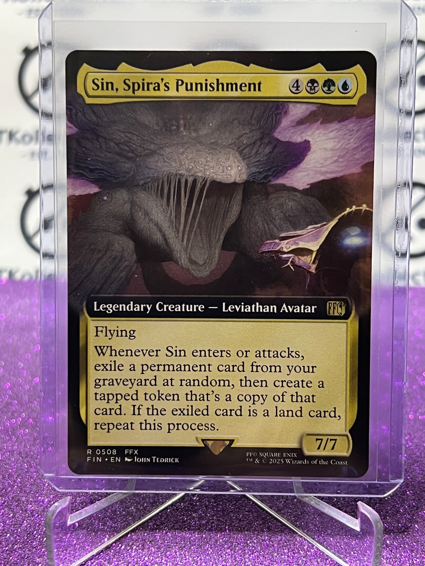 2025 MAGIC THE GATHERING FINAL FANTASY SIN, SPIRA'S PUNISHMENT # R 0508 RARE NON-FOIL CREATURE CARD
