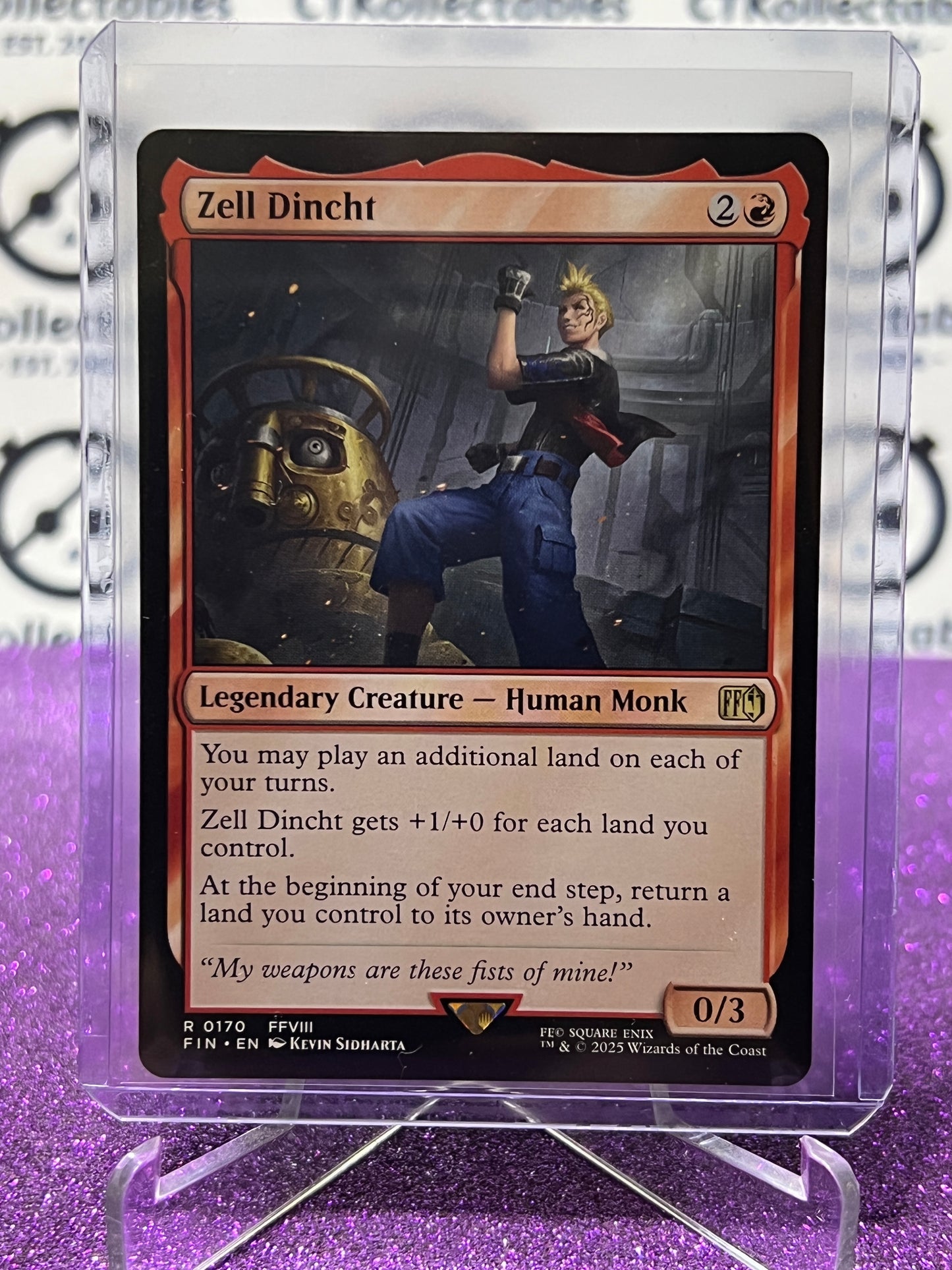 2025 MAGIC THE GATHERING FINAL FANTASY ZELL DINCHT # R 0170 RARE NON-FOIL CREATURE CARD