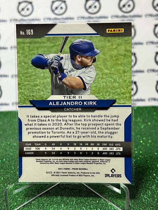 2021 PANINI PRIZM ALEJANDRO KIRK # 169 ROOKIE TORONTO BLUE JAYS BASEBALL
