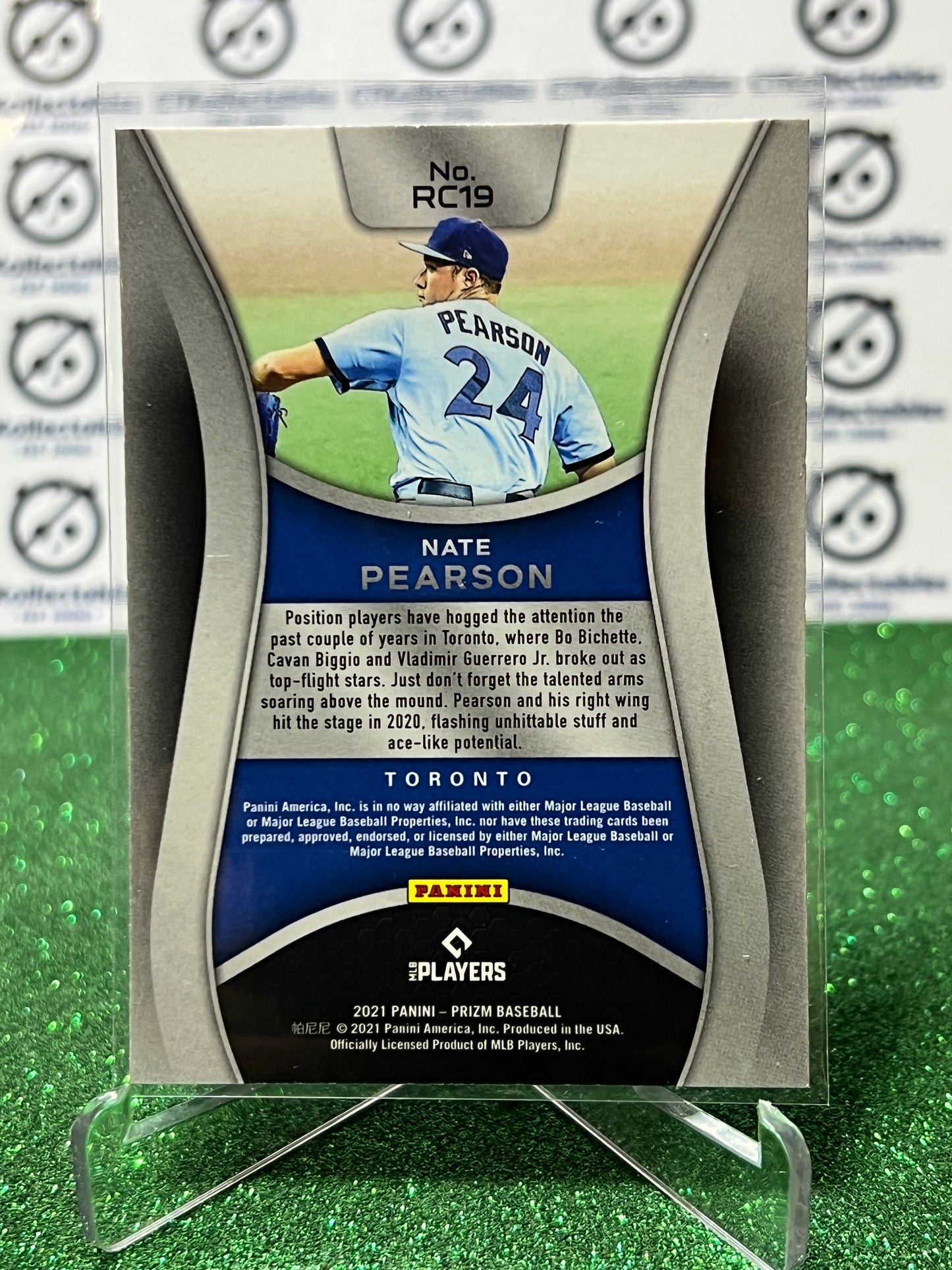 2021 PANINI PRIZM NATE PEARSON # RC19 ROOKIE TORONTO BLUE JAYS BASEBALL