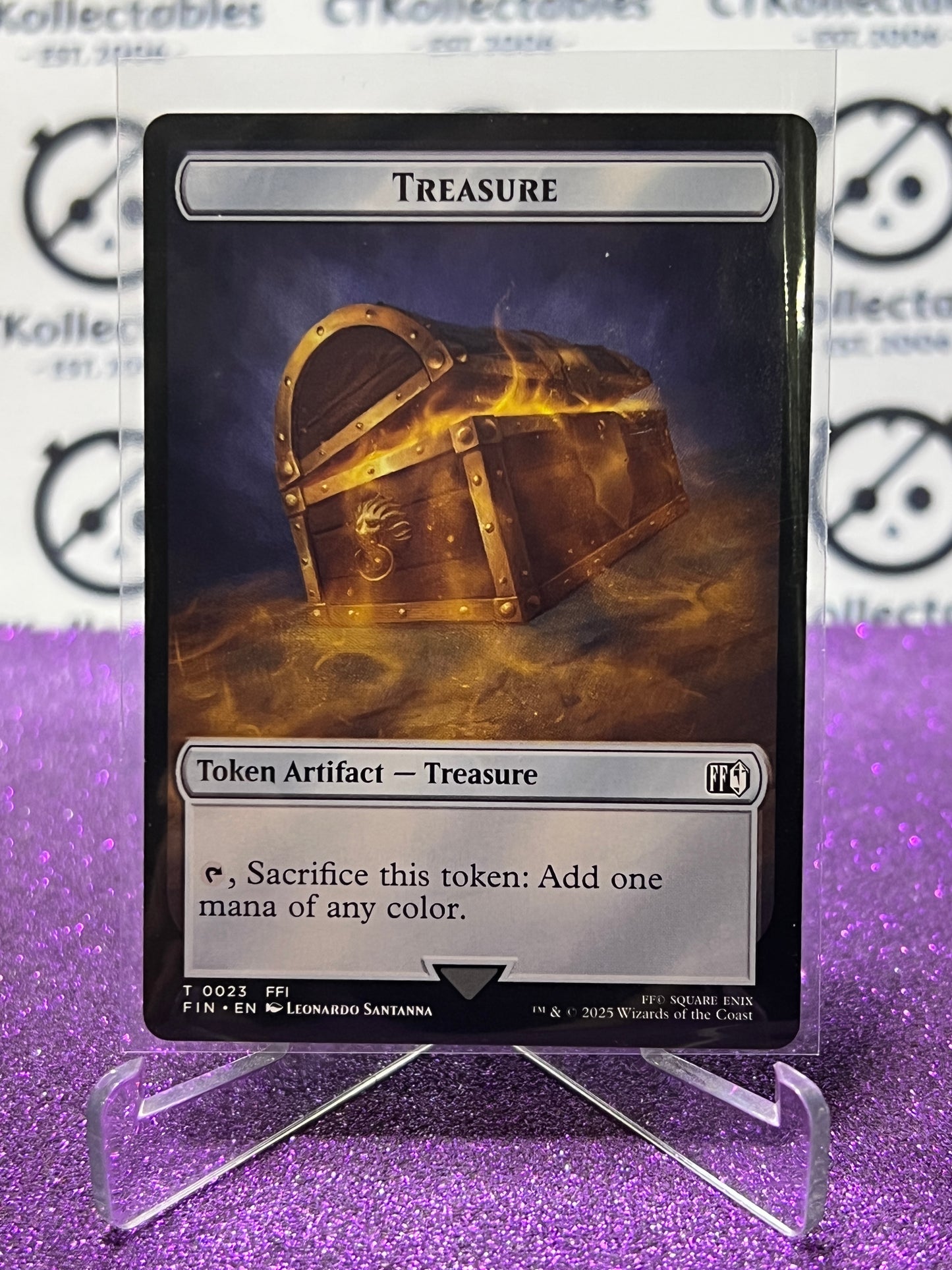 2025 MAGIC THE GATHERING FINAL FANTASY HERO / TREASURE # T 0009 / T 0023 TOKEN NON-FOIL CARD