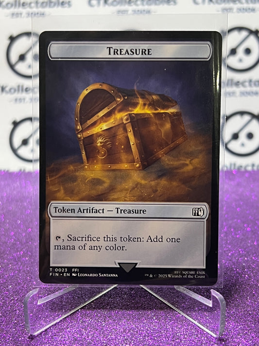 2025 MAGIC THE GATHERING FINAL FANTASY HERO / TREASURE # T 0009 / T 0023 TOKEN NON-FOIL CARD