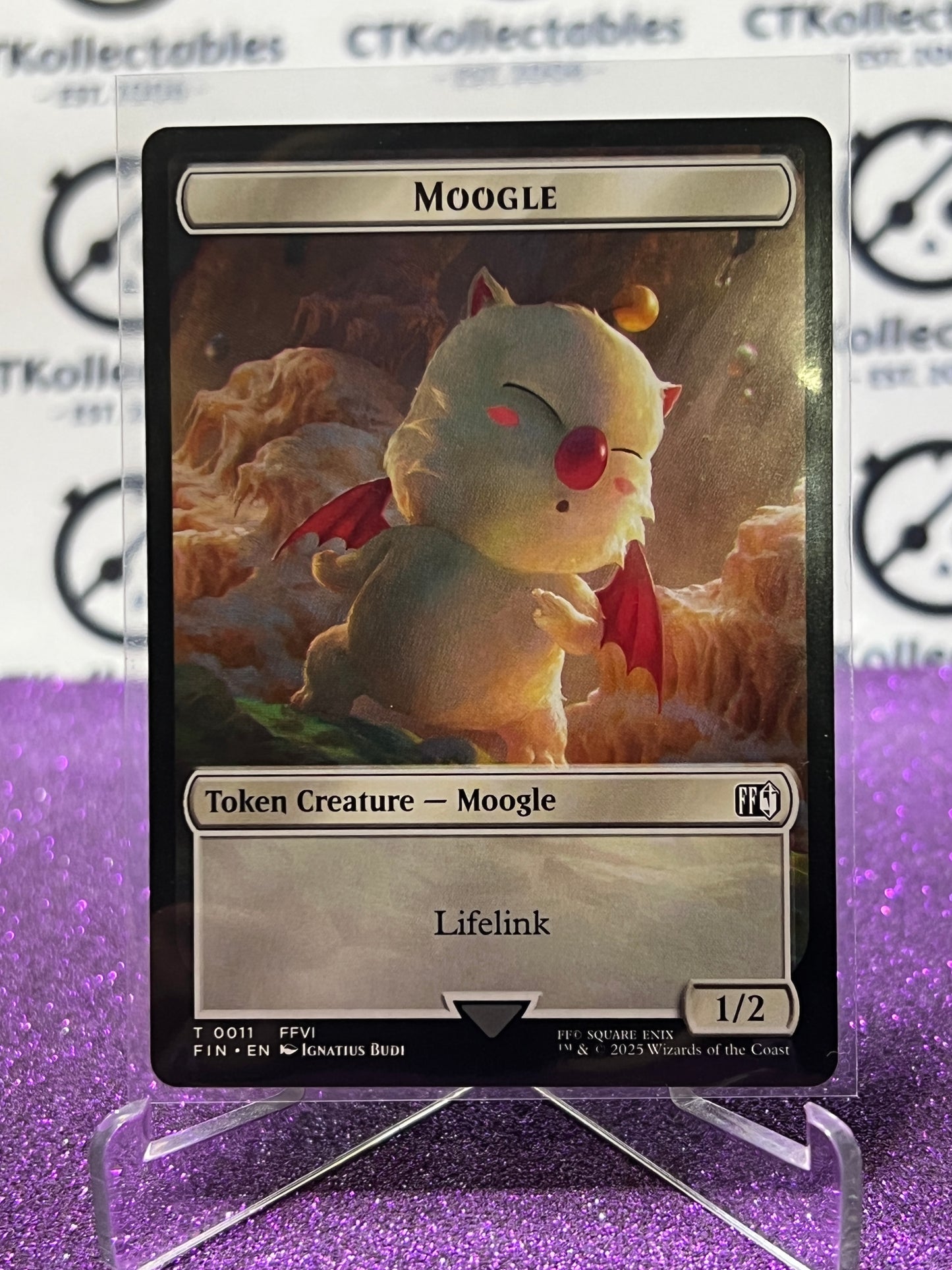 2025 MAGIC THE GATHERING FINAL FANTASY HERO / MOOGLE # T 0005 / T 0011 TOKEN NON-FOIL CARD