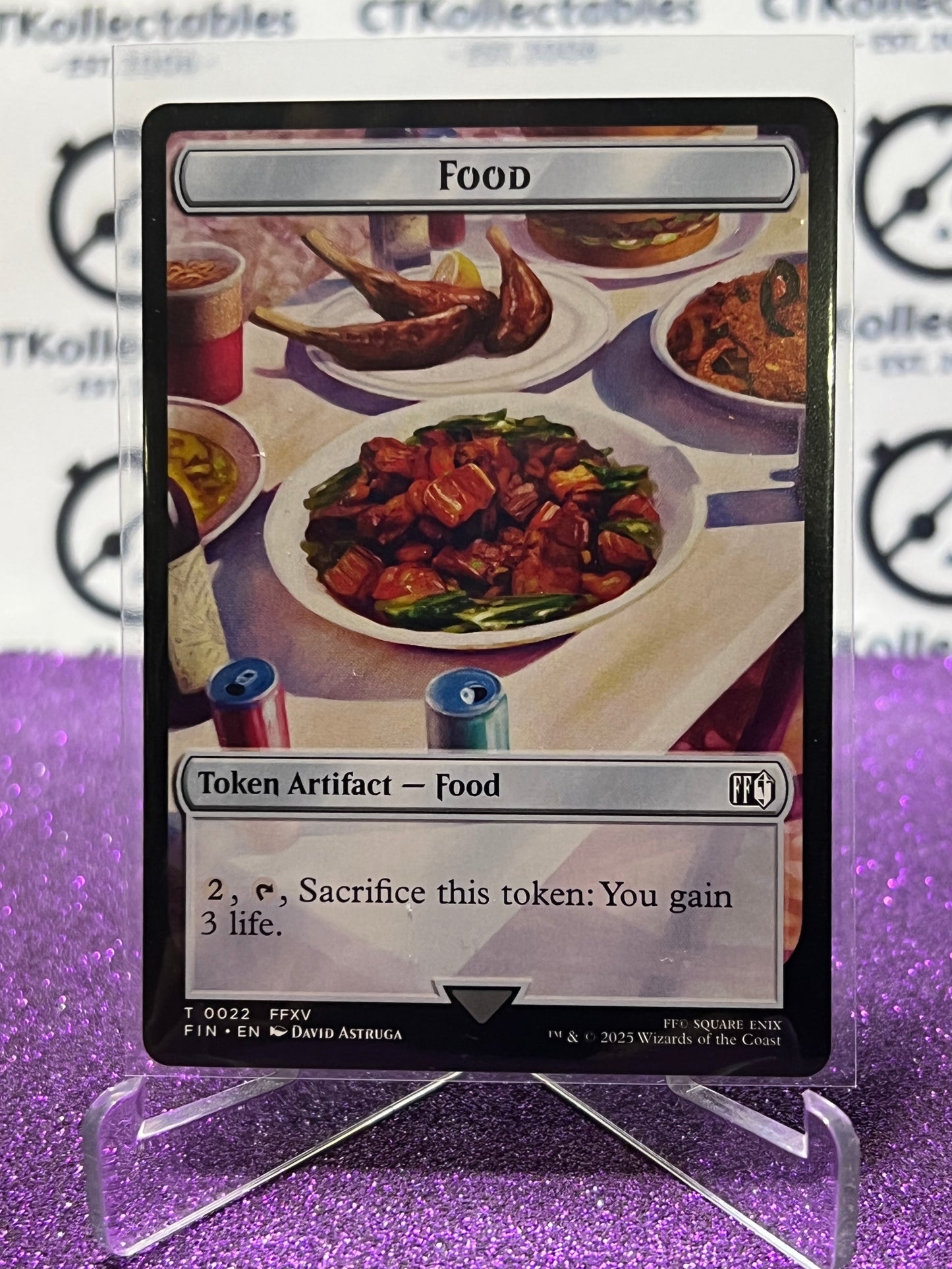 2025 MAGIC THE GATHERING FINAL FANTASY HERO / FOOD # T 0005 / T 0022 TOKEN NON-FOIL CARD