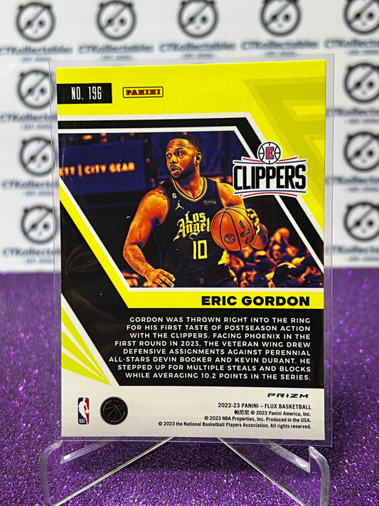2022-23 NBA PANINI FLUX ERIC GORDON # 196 PRIZM RED CRACKED ICE LOS ANGELES CLIPPERS BASKETBALL