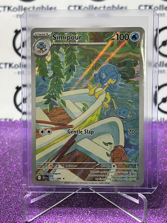 SIMIPOUR RARE SCARLET & VIOLET BLACK BOLT #102/086* POKEMON CARD 2025