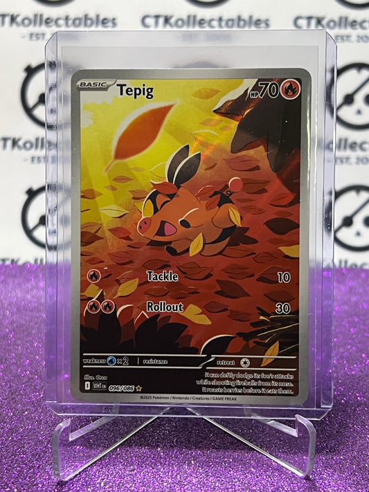 TEPIG  RARE SCARLET & VIOLET WHITE FLARE #096/086* POKEMON CARD 2025