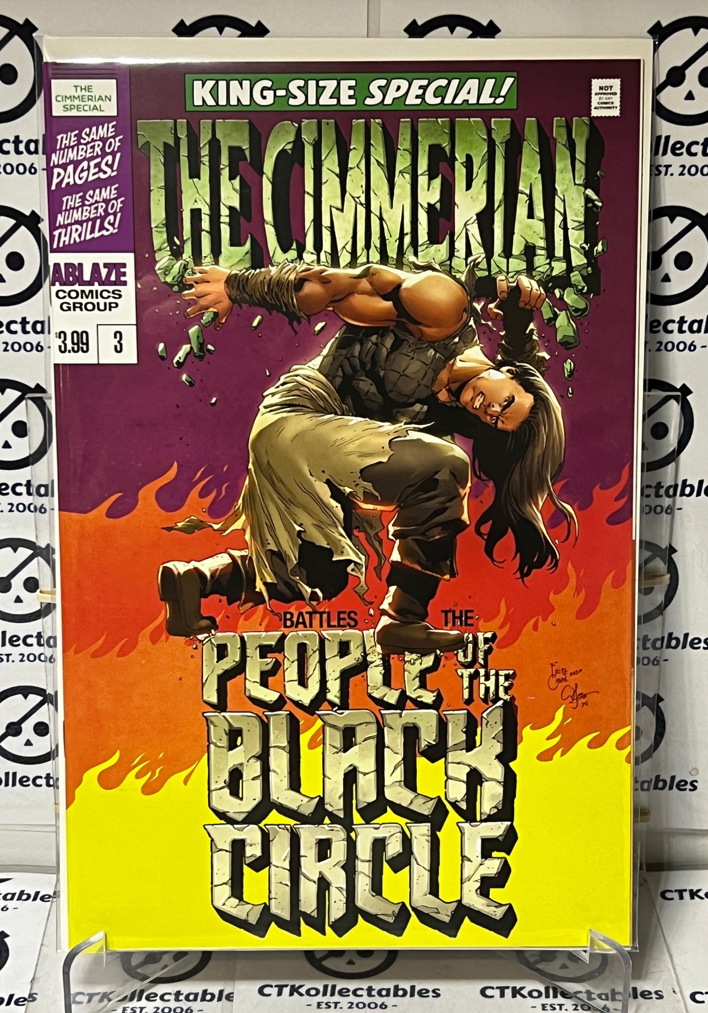 THE CIMMERIAN # 3 VARIANT HOMAGE HULK COVER ABLAZE COMIC BOOK 2019