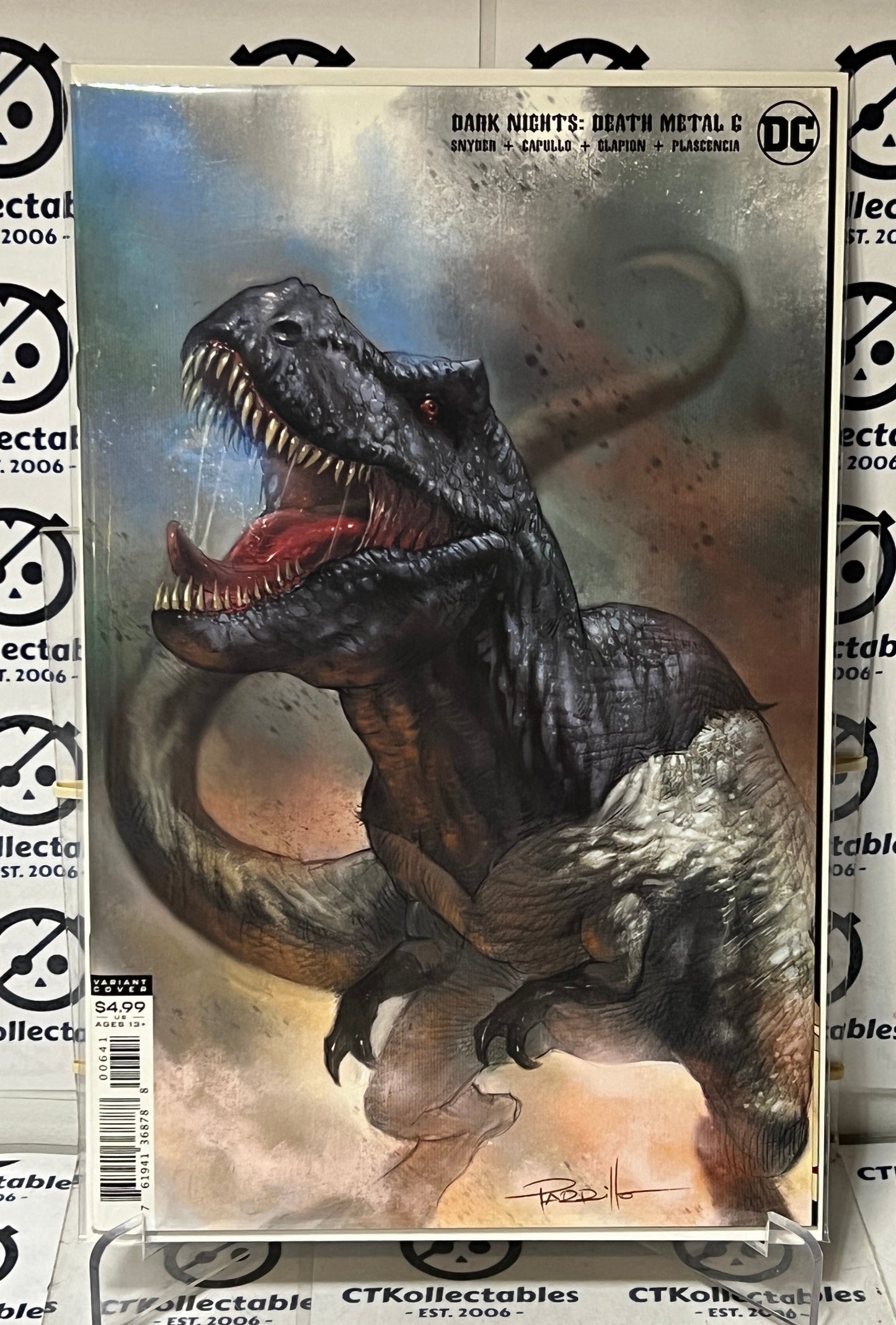 DARK NIGHTS: DEATH METAL # 6 VARIANT LUCIO PARRILLO B REX D COVER DC COMIC 2021