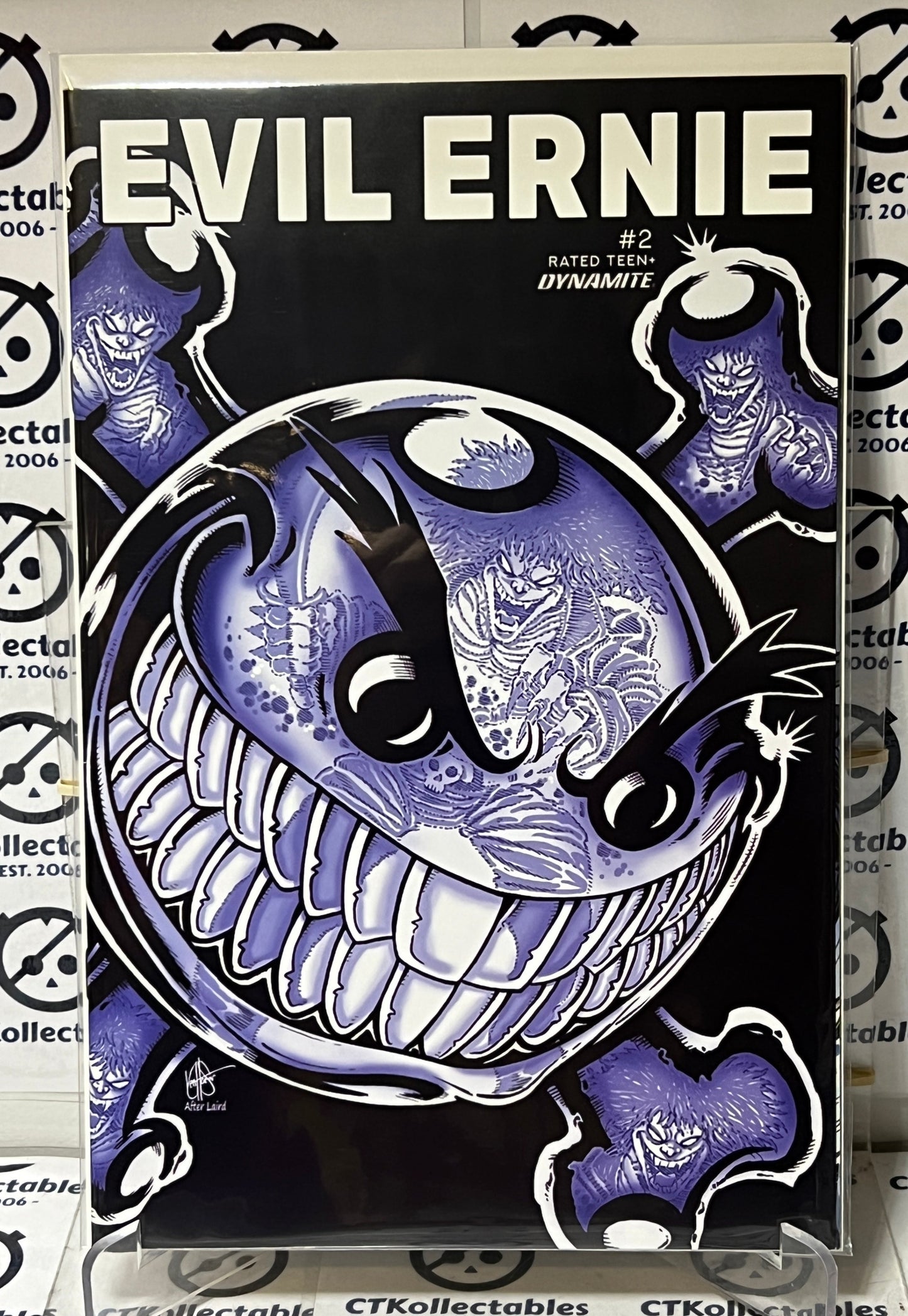 EVIL ERNIE #2 FOC BONUS TMNT HOMAGE HAESER VARIANT DYNAMITE COMICS 2022