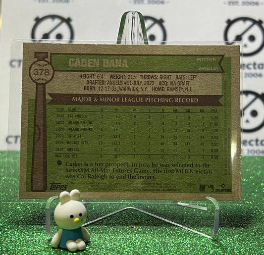 2025 TOPPS HERITAGE CADEN DANA # 378 ROOKIE LA ANGELS BASEBALL CARD