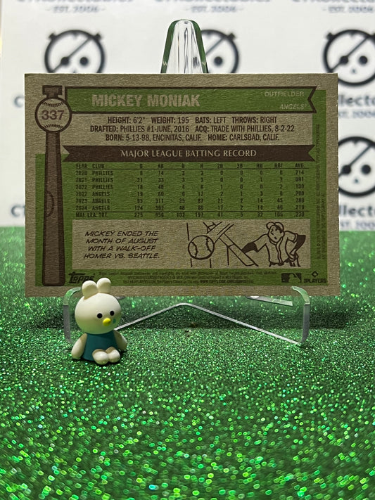 2025 TOPPS HERITAGE MICKEY MONIAK # 337 LA ANGELS BASEBALL CARD