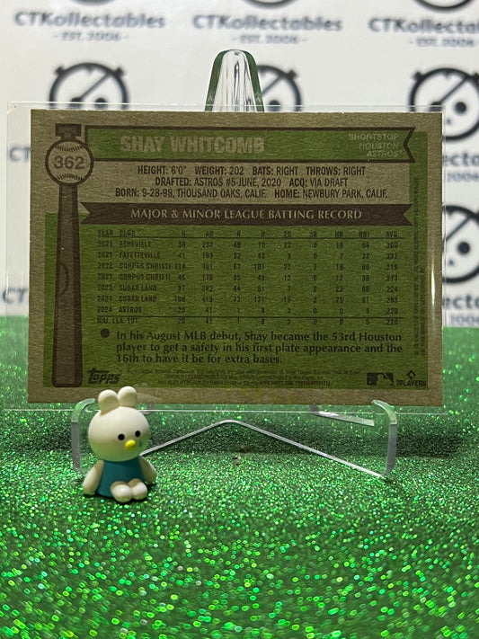 2025 TOPPS HERITAGE SHAY WHITCOMB # 362 ROOKIE HOUSTON ASTROS BASEBALL CARD