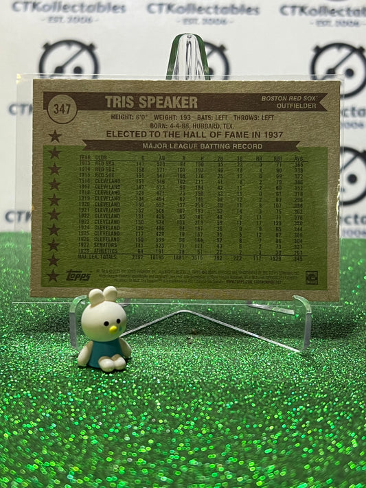 2025 TOPPS HERITAGE TRIS SPEAKER # 345 ALL-STARS OAKLAND ATHLETICS BASEBALL CARD