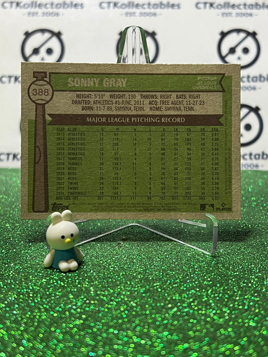 2025 TOPPS HERITAGE SONNY GRAY # 388 ST. LOUIS CARDINALS BASEBALL CARD