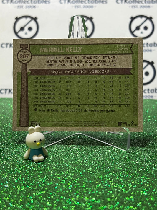 2025 TOPPS HERITAGE MERRILL KELLY # 287 ARIZONA DIAMONDBACKS BASEBALL CARD