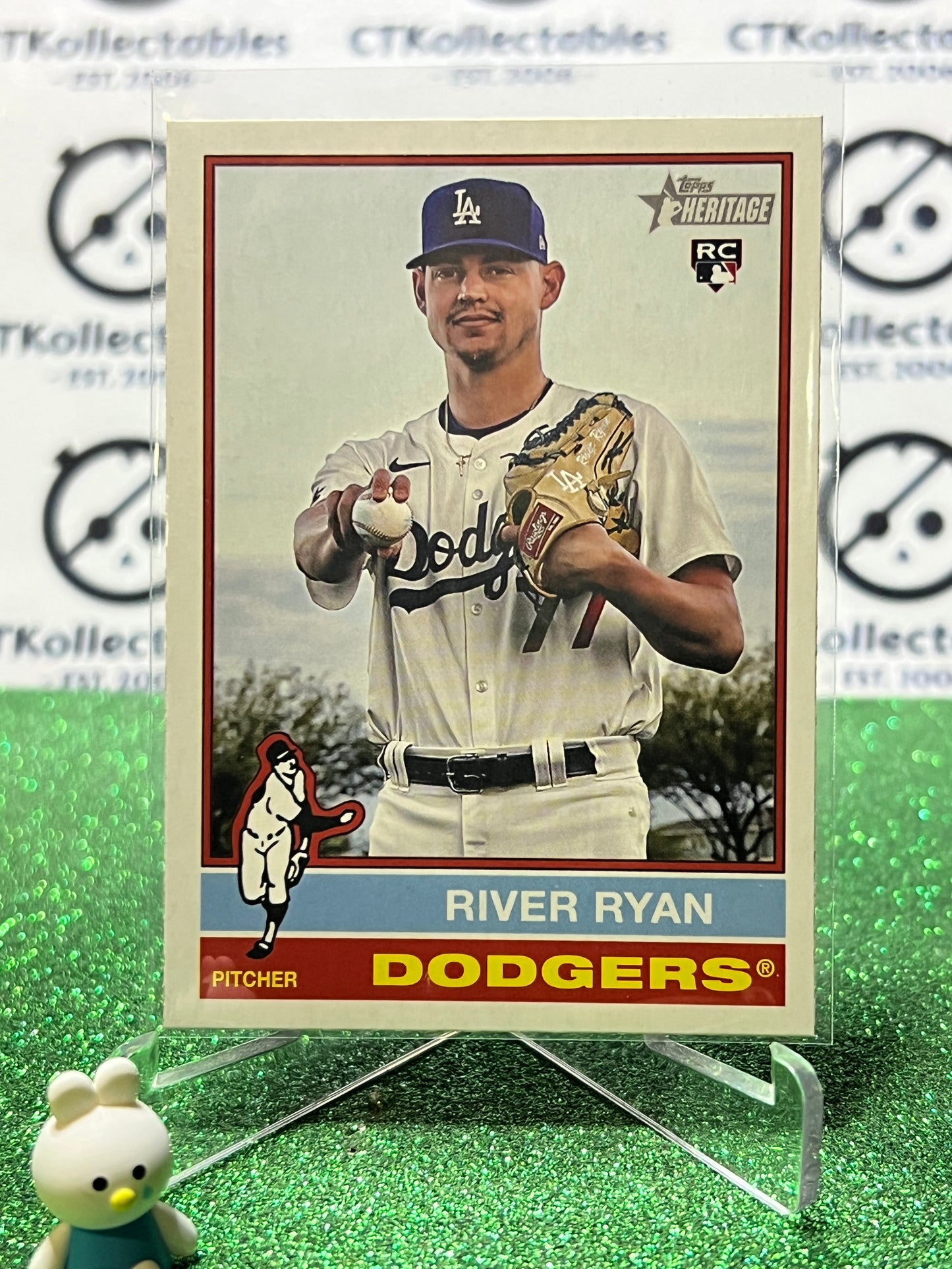 2025 TOPPS HERITAGE RIVER RYAN # 45 ROOKIE LA DODGERS BASEBALL CARD