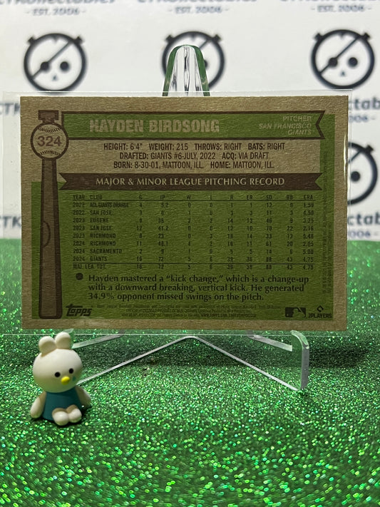 2025 TOPPS HERITAGE HAYDEN BIRSONG # 324 ROOKIE SAN FRANCISCO GIANTS BASEBALL CARD