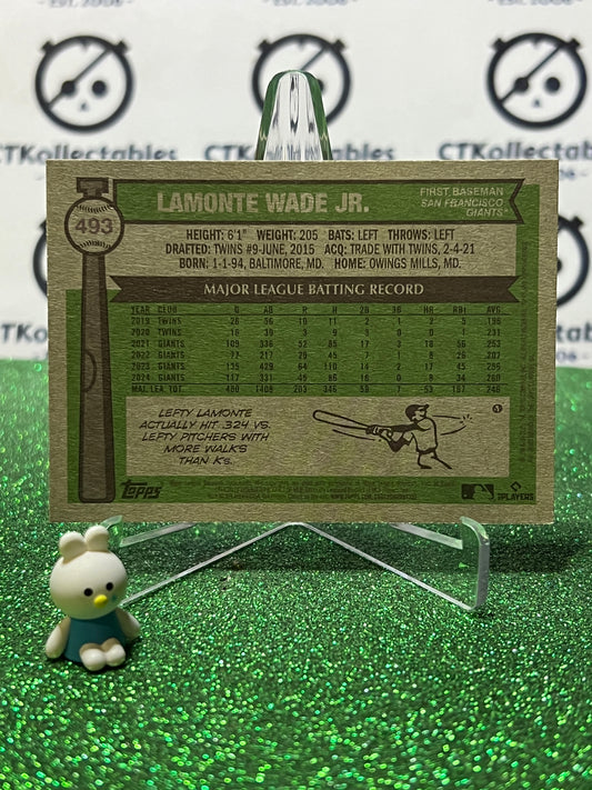 2025 TOPPS HERITAGE LAMONTE WADE JR. # 493 SAN FRANCISCO GIANTS BASEBALL CARD