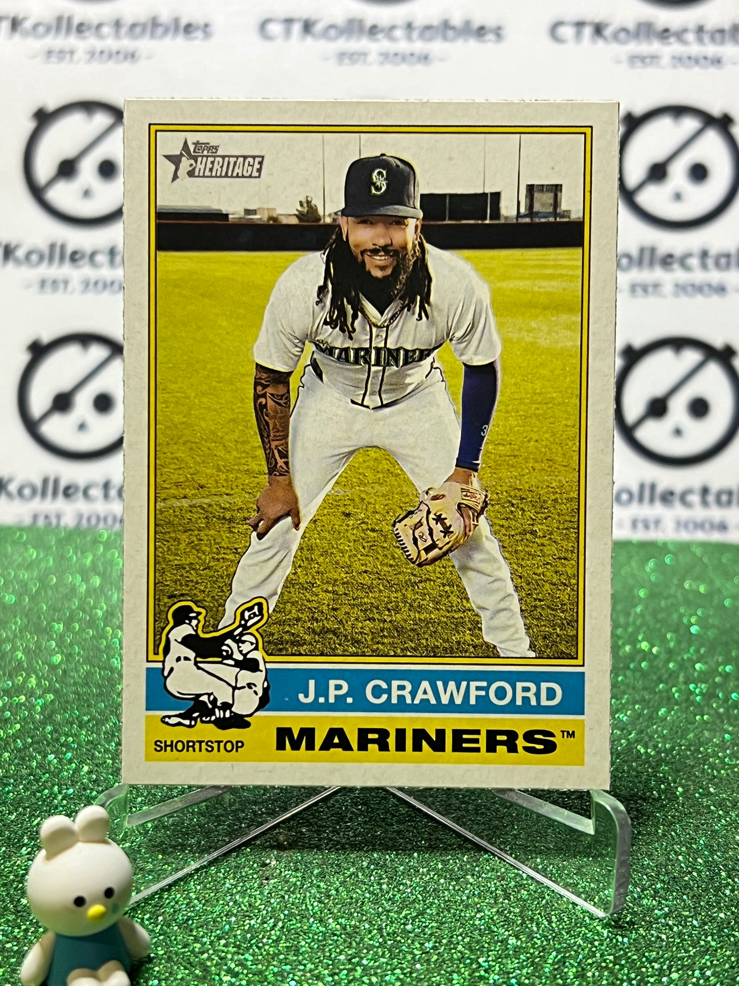 2025 TOPPS HERITAGE J.P. CRAWFORD # 171 SEATTLE MARINERS BASEBALL CARD