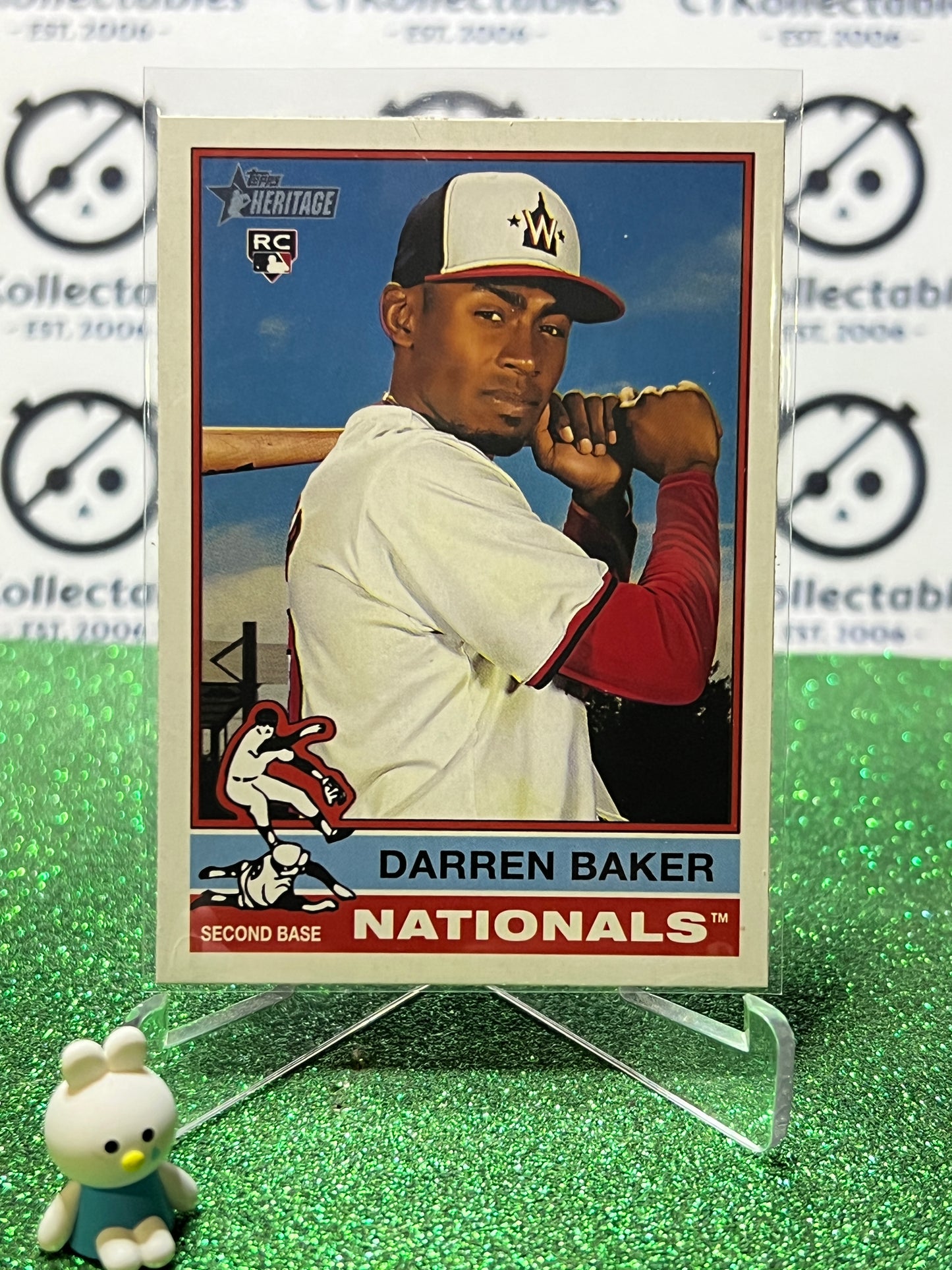 2025 TOPPS HERITAGE DARREN BAKER # 301 ROOKIE WASHINGTON NATIONALS BASEBALL CARD