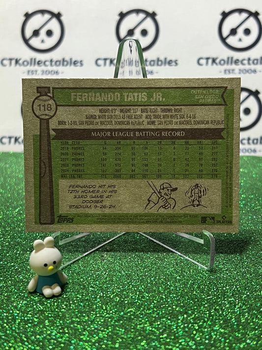 2025 TOPPS HERITAGE FERNANDO TATIS JR. # 116 SAN DIEGO PADRES BASEBALL CARD