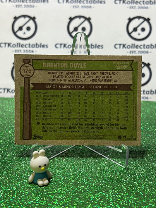 2025 TOPPS HERITAGE BRENTON DOYLE # 175 COLORADO ROCKIES BASEBALL CARD