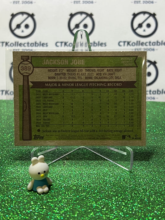 2025 TOPPS HERITAGE JACKSON JOBE # 389 ROOKIE DETROIT TIGERS BASEBALL CARD