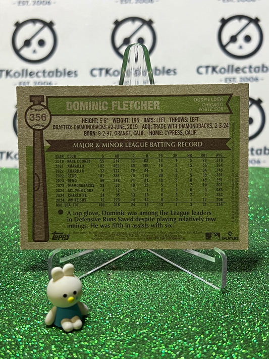 2025 TOPPS HERITAGE DOMINIC FLETCHER # 356 CHICAGO WHITE SOX BASEBALL CARD