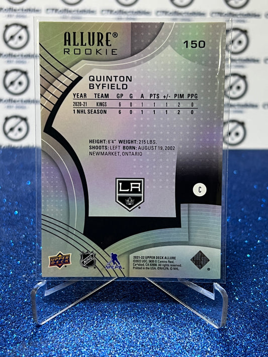 2021-22 UPPER DECK ALLURE GUINTON BYFIELD # 150 ROOKIE L A KINGS NHL HOCKEY CARD