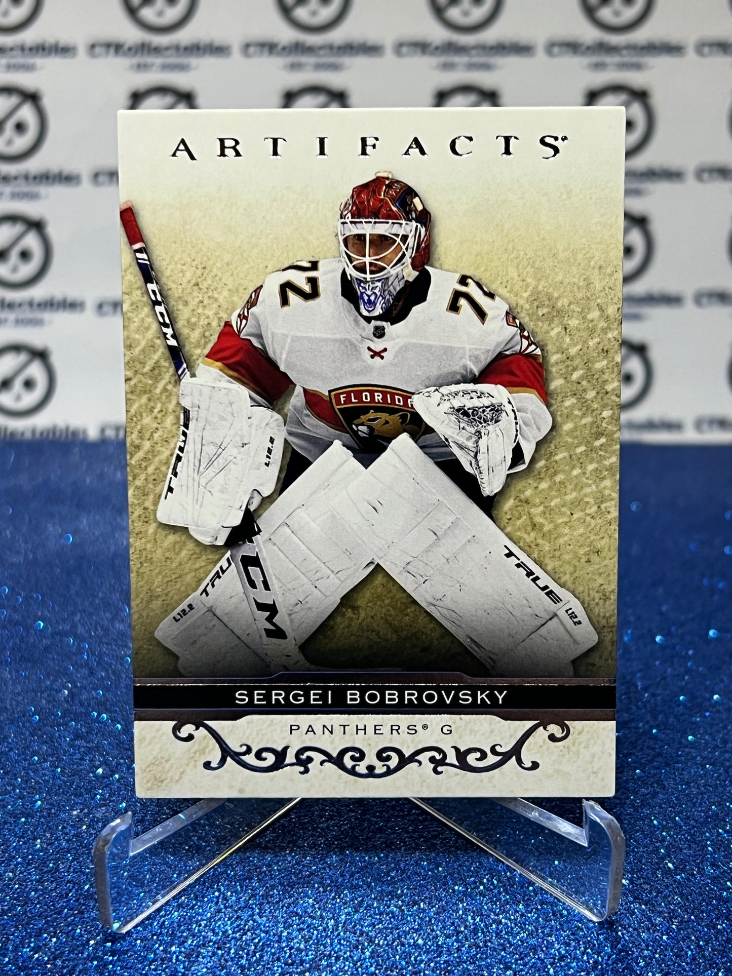 2021-22 UPPER DECK ARTIFACTS SERGEI BOBROVSKY # 65 SILVER FLORIDA PANTHERS HOCKEY CARD