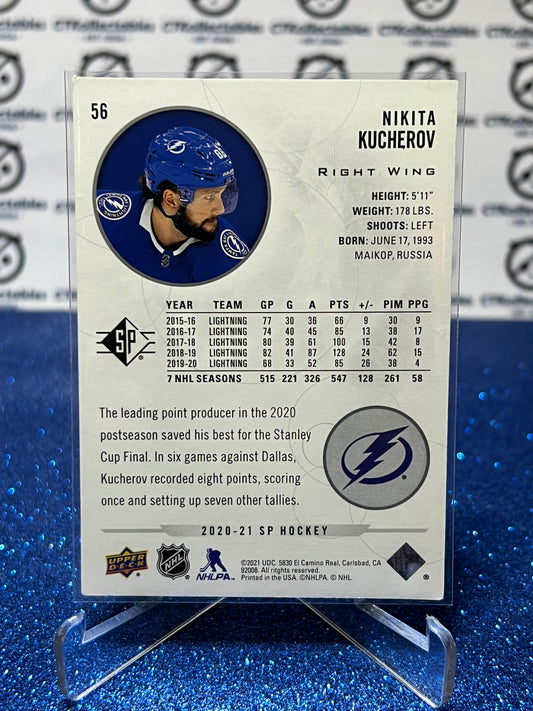 2020-21 UPPER DECK SP NIKITA KUCHEROV # 56 TAMPA BAY LIGHTNING HOCKEY CARD