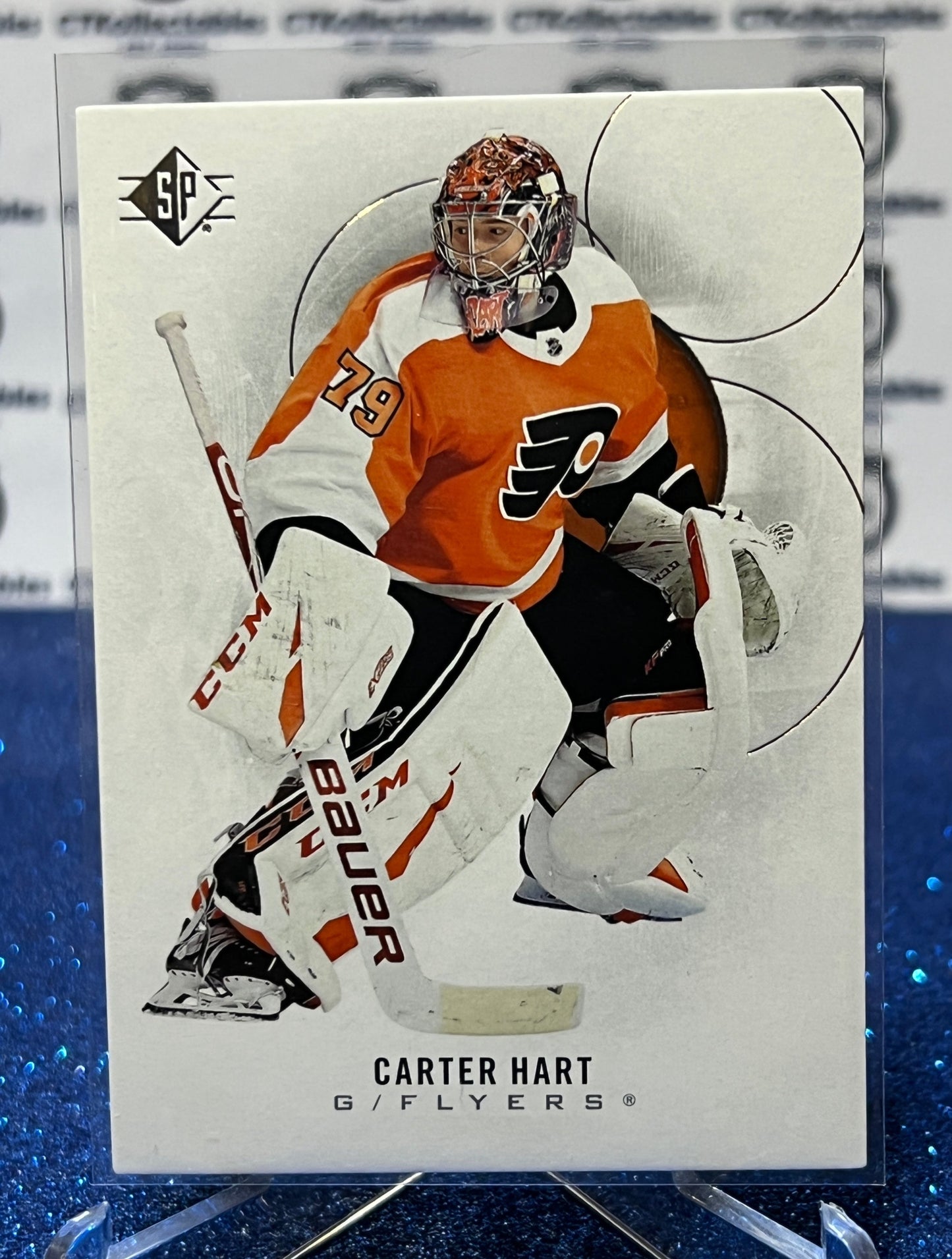 2020-21 UPPER DECK SP CARTER HART # 28 ROOKIE PHILADELPHIA FLYERS NHL HOCKEY CARD