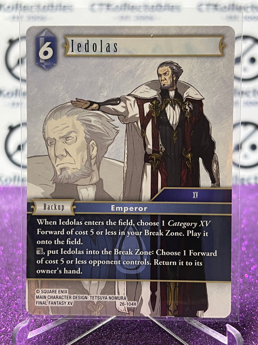 2025 FINAL FANTASY GUNSLINGER OF THE ABYSS TCG IEDOLAS # 26-104H HERO NON-FOIL CARD