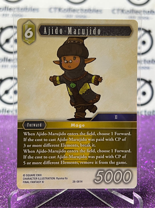 2025 FINAL FANTASY GUNSLINGER OF THE ABYSS TCG AJIDO-MARUJIDO # 26-061H HERO NON-FOIL CARD