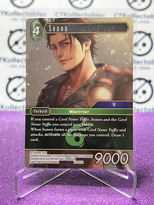 2025 FINAL FANTASY GUNSLINGER OF THE ABYSS TCG SONON # 26-052H HERO NON-FOIL CARD